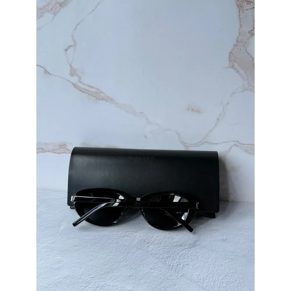 NEW Saint Laurent SL M154 Cat Eye Sunglasses in Black